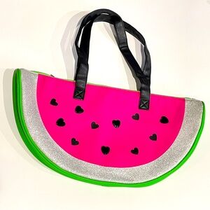 Betsey Johnson Pink Green Watermelon Slice Cooler Purse